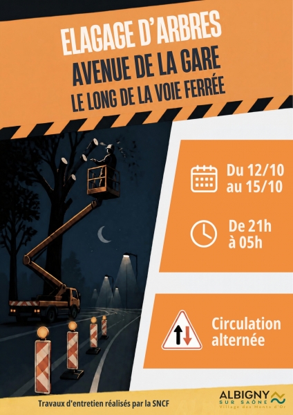 Travaux d'élagage SNCF