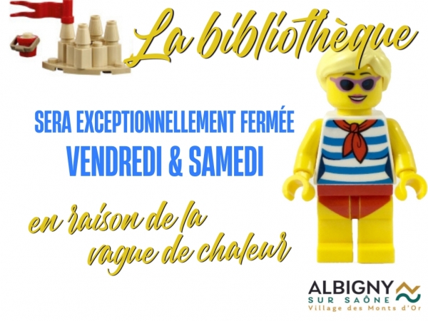 Fermeture exceptionnelle bibliothèque